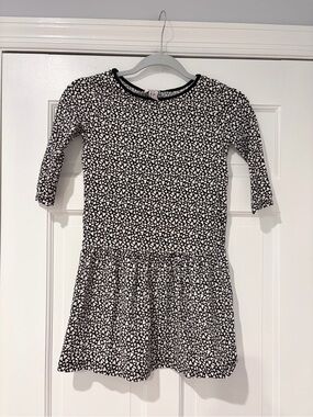 Forever 21 Girls Black & White Patterned Drop-Waist Dress